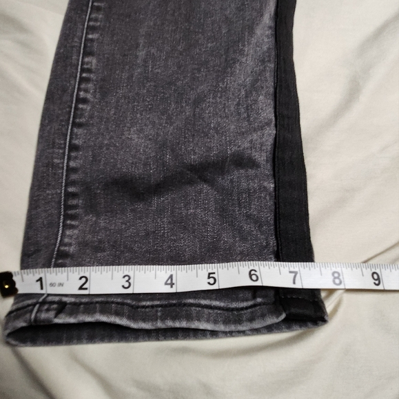 Torrid Women's Unique Gray Drawstring Jeans w/Black Accent Leg Stripe Size1R(1X) - Picture 7 of 7